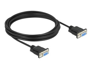Delock - serial cable - DB-9 to DB-9 - 4 m