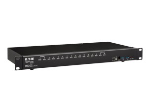 Eaton Tripp Lite series DisplayPort/USB KVM Switch 16-Port with Audio/Video and USB Peripheral Sharing, 4K 60 Hz, 1U Rack-Mount - KVM / audio / USB switch - 16 ports - rack-mountable