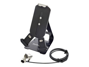 Startech Secure Tablet Stand w/ K-Slot Cable Lock, Locking Tablet Holder for 7.9-13 inch Tablets, Universal Adjustable Tablet Mount for Desk/Surface, Lockable Anti-Theft Security Mount - Tablet Security Mount (SECTBLTDT) - notebook / tablet stand