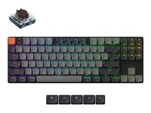 Keychron K1 - Version 6 - keyboard - QMK , mechanical - 80% TKL Input Device