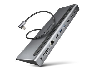 AXAGON HMC-4KX3 - docking station - USB-C 3.2 Gen 1 / USB 3.0 / Thunderbolt 3 / Thunderbolt 4 - 2 x HDMI, DP - 1GbE