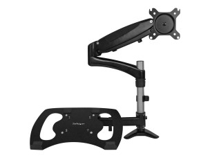 Startech Laptop Monitor Stand - Computer Monitor Stand - Full Motion Articulating - VESA Mount Monitor Desk Mount mounting kit - adjustable arm - for LCD display / notebook - black