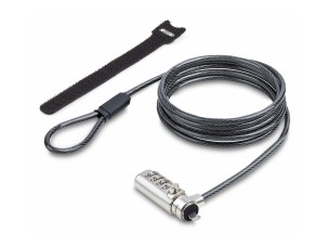 Startech Slim Lock K-Slot Compatible, 6.6ft Combination Locking Cable - security cable lock - TAA Compliant