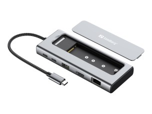 Sandberg - docking station - USB-C - HDMI - 1GbE