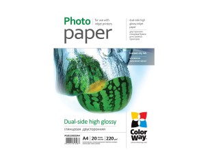 ColorWay - photo paper - high-glossy - 20 sheet(s) - A4 - 220 g/m²
