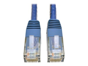 Eaton Tripp Lite Series Cat6 Gigabit Molded (UTP) Ethernet Cable (RJ45 M/M), PoE, Blue, 1 ft. (0.31 m) - patch cable - 30 cm - blue