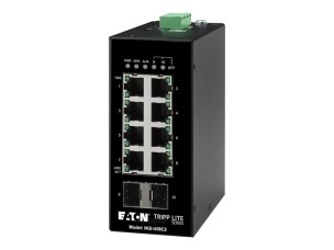 Eaton Tripp Lite series Unmanaged Industrial Gigabit Ethernet Switch 8-Port - 10/100/1000 Mbps, 2 GbE SFP Slots, DIN Mount - switch - 8 ports - unmanaged - TAA Compliant