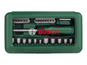 Bosch - screwdriver with bit set - 46 pieces