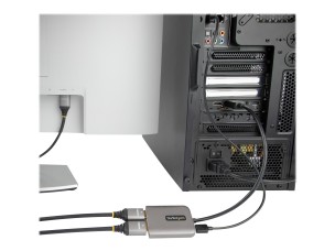 Startech DP to Dual HDMI MST HUB, Dual HDMI 4K 60Hz, DisplayPort Multi Monitor Adapter with 1ft (30cm) Cable, DP 1.4 Multi Stream Transport Hub, DSC | HBR3, DP to 2x HDMI Ports - DP to HDMI Splitter (MST14DP122HD) - adapter - DisplayPort / HDMI