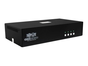 Tripp Lite Secure KVM Switch, 4-Port, Dual Head, DisplayPort to DisplayPort, 4K, NIAP PP4.0, Audio, CAC, TAA - KVM / audio / USB switch - 4 ports - TAA Compliant
