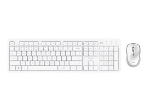 Trust Ody II - keyboard and mouse set - silent full size - QWERTY - US English - white Input Device