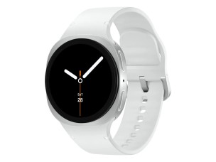 Samsung Galaxy Watch8 - silver - smart watch with sport band - white - 32 GB