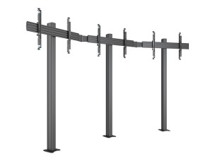 Multibrackets M Pro Series MBFMC3x1U stand - single side - for 3 LCD displays - micro adjustable arms - black