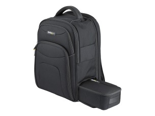 Startech 15.6" Laptop Backpack with Removable Accessory Organizer Case - Professional IT Tech Backpack for Work/Travel/Commute - Ergonomic Computer Bag - Durable Ballistic Nylon - Notebook/Tablet Pockets - notebook carrying backpack