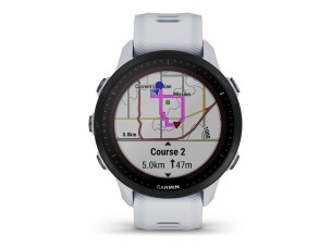 Garmin Forerunner 955 Solar sport watch with strap - 32 GB - whitestone
