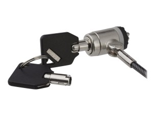 Startech 6ft (2m) Laptop Cable Lock with Keys, Keyed Security Cable Lock for Compatible K-Slot Laptops, Desktops, Computers & Other Devices, Anti-Theft Vinyl Coated Steel Cable Lock - 6 ft Keyed Cable Lock (LTLOCKKEY) - security cable lock