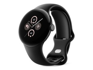 Google Pixel Watch 2 - matte black aluminium - smart watch with active band - obsidian - 32 GB