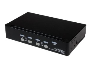 Startech 4-Port USB KVM Swith with OSD - TAA Compliant - 1U Rack Mountable VGA KVM Switch (SV431DUSBU) - KVM switch - 4 ports