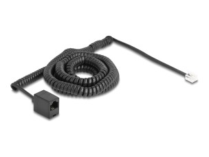 Delock phone cable - 10 m - black