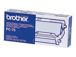Brother PC75 - black - print ribbon cassette