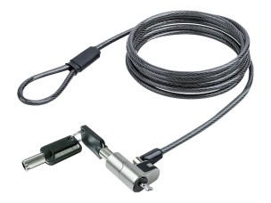 Startech Nano Laptop Cable Lock, 6ft (2m), Anti-Theft Keyed Lock, Security Cable Locks Nano Slot Computers, For HP EliteBook/Lenovo ThinkPad X1/2-1 Laptops, Cut-Resistant Steel Cable Lock For Laptop (NANOK-LAPTOP-LOCK) - security cable lock