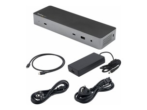 Startech Thunderbolt 3 Dock with USB-C Host Compatibility, Dual 4K 60Hz DisplayPort 1.4 or Dual HDMI 2.0 Monitors, Single 8K, TB3/USB-C Laptop Docking Station, 96W PD, 5x USB, 10Gbps - 96W Power Delivery (TB3CDK2DHUE) - docking station - USB-C 3.2 Gen 2 /