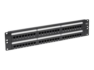 Eaton Tripp Lite Series 48-Port Cat6 Cat5 Patch Panel Rackmount 110 Punch Down RJ45 Ethernet 1URM 568B - patch panel - 19"