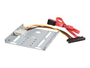 Startech SSD Mounting Bracket - Solid Metal - 2.5in to 3.5 Hard Drive Adapter - SSD Bracket - SSD Upgrade Kit (BRACKET25SAT) - storage bay adapter