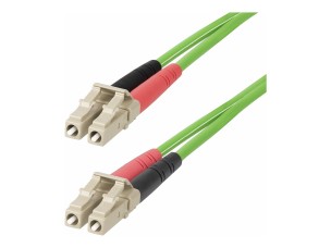Startech 3m (10ft) LC to LC (UPC) OM5 Multimode Fiber Optic Cable, 50/125µm Duplex LOMMF Zipcord, VCSEL, 40G/100G, Bend Insensitive, Low Insertion Loss, LSZH Fiber Patch Cord - patch cable - 3 m - 3 m - green