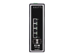 Eaton Tripp Lite series 4-Port Managed Industrial Gigabit Ethernet Switch - 10/100/1000 Mbps, 2 GbE SFP Slots, -40° to 75°C, DIN Mount - switch - 4 ports - Managed - TAA Compliant
