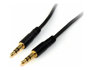 Startech 6 ft Slim 3.5mm Stereo Audio Cable - M/M - 3.5mm Male to Male Audio Cable for your Smartphone, Tablet or MP3 Player (MU6MMS) - audio cable - 1.8 m
