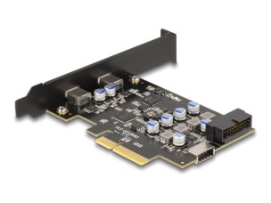 Delock - USB adapter - PCIe 3.0 x4 - USB-C x 1 + USB x 1 + USB 3.0 (internal) x 1