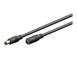 goobay - power extension cable - DC jack 5.5 x 2.5 mm to DC jack 5.5 x 2.5 mm - 3 m