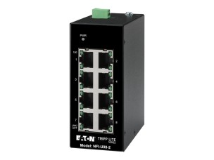 Eaton Tripp Lite series Unmanaged Industrial Ethernet Switch 8-Port - 10/100 Mbps, Ruggedized, DIN Mount - switch - 8 ports - unmanaged - TAA Compliant