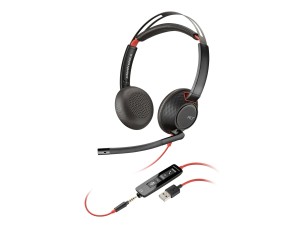 HP Poly Blackwire C5220 - headset - USB-A, 3.5 mm jack