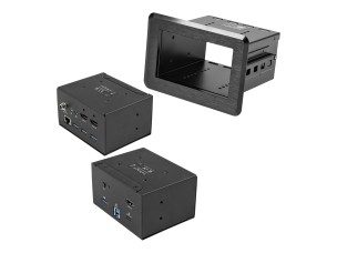 Startech Conference Room Docking Station, Universal Laptop Dock, 4K HDMI, 60W Power Delivery, USB Hub, GbE, Audio, In-Table Connectivity Box For Huddle/Boardroom Collaboration Space - For Teams & Zoom Calls - docking station - USB-C / USB 3.0 - HDMI - 1Gb
