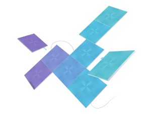 Nanoleaf Canvas Smarter Kit - wireless lighting set - LED x 9 - 1 W - 16 million colours - 1200-6500 K - square