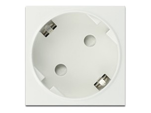 Delock Easy 45 - power socket-outlet - 1 power socket - white, RAL 9003