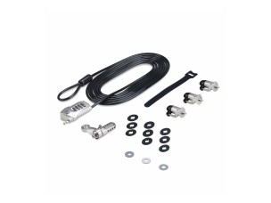 Startech Laptop/Desktop & Peripheral Lock Kit, 9.8ft (3m) Cable - workstation locking kit - theft-deterring - TAA Compliant