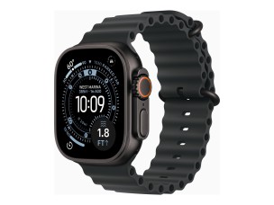 Apple Watch Ultra 3 - black titanium - Yes smart watch with Ocean band - black - 64 GB