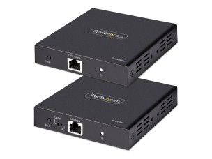 Startech 4K HDMI Extender Over CAT5/CAT6 Cable, 4K 60Hz HDR Video Extender, Up to 230ft (70m), HDMI Over Ethernet Cable, S/PDIF Audio Out, HDMI Transmitter and Receiver Kit - Local Video Out, Power Over Cable (4K70IC-EXTEND-HDMI) - video/audio/infrared ex