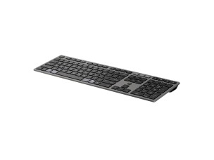 HP 725 - keyboard - multi-device, rechargeable, powered by SuperCapacitor full size - QWERTY - International English - nightfall black Input Device
