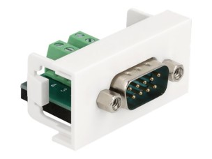 Delock Easy 45 - snap-in module - white, RAL 9003