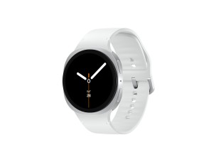 Samsung Galaxy Watch8 - silver - smart watch with sport band - white - 32 GB