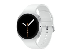 Samsung Galaxy Watch8 - silver - smart watch with sport band - white - 32 GB