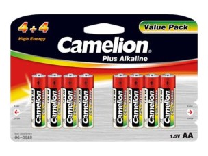 Camelion Plus Alkaline LR6 BP8 (4+4) battery - 8 x AA type - Alkaline