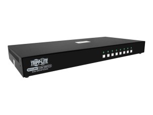 Tripp Lite Secure KVM Switch, 8-Port, Single Head, DisplayPort to DisplayPort, 4K, NIAP PP4.0, Audio, CAC, TAA - KVM / audio switch - 8 ports - TAA Compliant