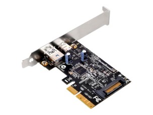 SilverStone ECU03 - USB adapter - PCIe 2.0 x2 - USB-C 3.1 x 1 + USB-C x 1
