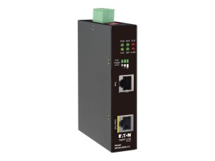 Eaton Tripp Lite Series Industrial Gigabit Ethernet PoE injector, 60W PoE++, 802.3bt, Midspan, -40C to +75C, IP30 housing, Dual 24~57VDC , DIN rail, 1 Port - PoE injector - 60 Watt