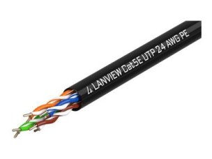 Lanview bulk cable - 305 m - black
